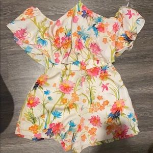 Amanda Uprichard off the shoulder romper